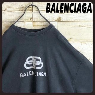 BALENCIAGA バレンシアガ tシャツ ビックロゴ ヴィンテージ加工入り