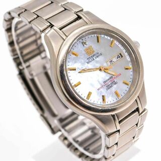 エルジン(ELGIN)の《人気》ELGIN SOLAR DRIVE 腕時計 シェル ダイヤ チタニウムz(腕時計(アナログ))