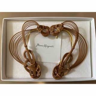 mame - Bamboo Bundled-Plait Ear Cuff - brown