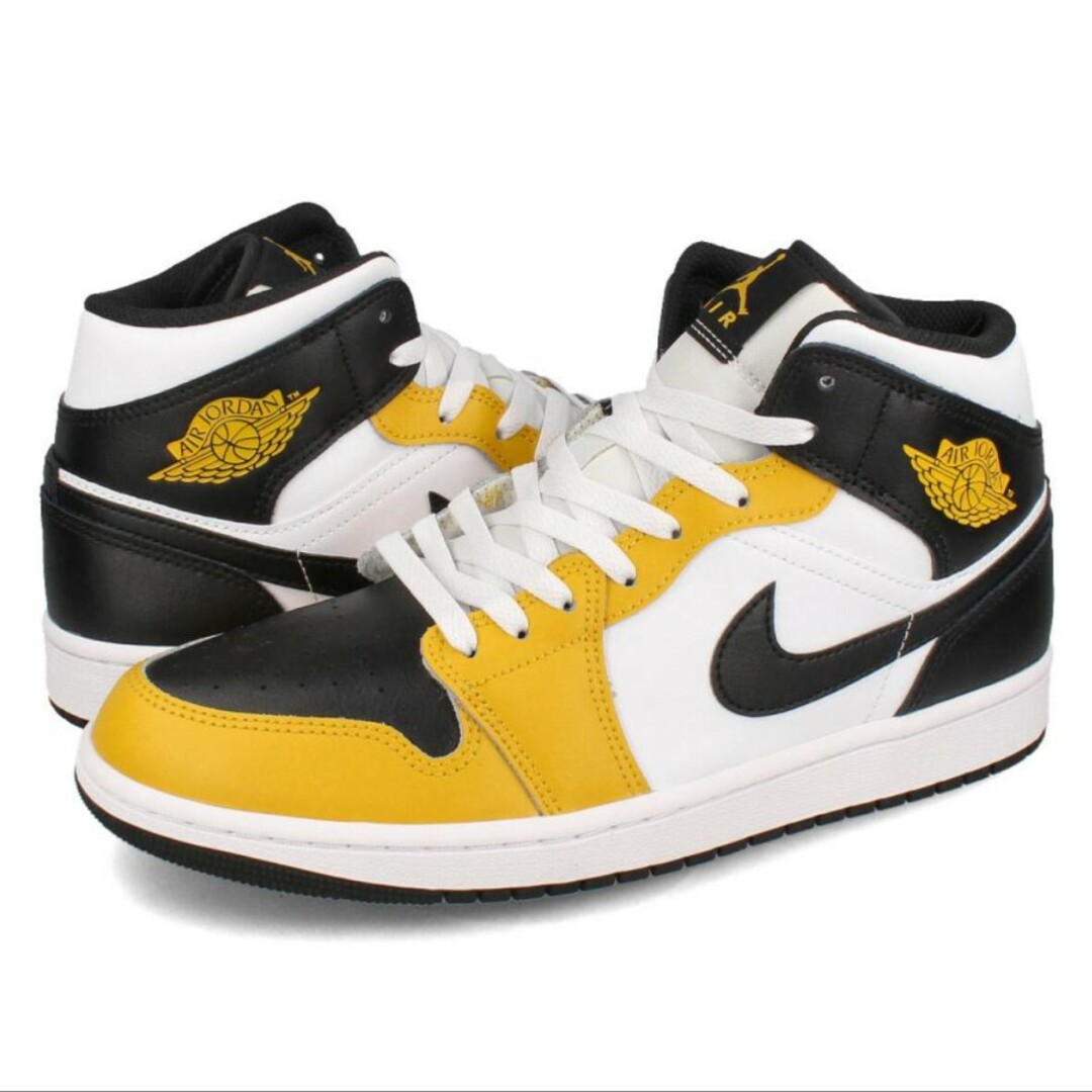 Jordan Brand（NIKE）(ジョーダン)の新品未使用 ナイキ AirJordan1 Mid YellowOchre 27c メンズの靴/シューズ(スニーカー)の商品写真