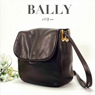 バリー(Bally)のBALLY バリー ショルダーバッグ 斜めがけ Bロゴ ブラウン 本革(ショルダーバッグ)