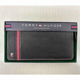 【新品未使用】TOMMY HILFIGERラウンドファスナー長財布 BK 箱入