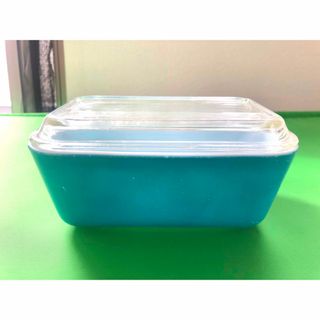 パイレックス(Pyrex)のオールドパイレックス　キャニスター　ブルー　M(その他)