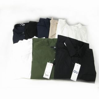 ユニクロ(UNIQLO)のユニクロ GU 含む タグ付 シャツ ブラウス チュニック 9点セット M L(シャツ/ブラウス(長袖/七分))