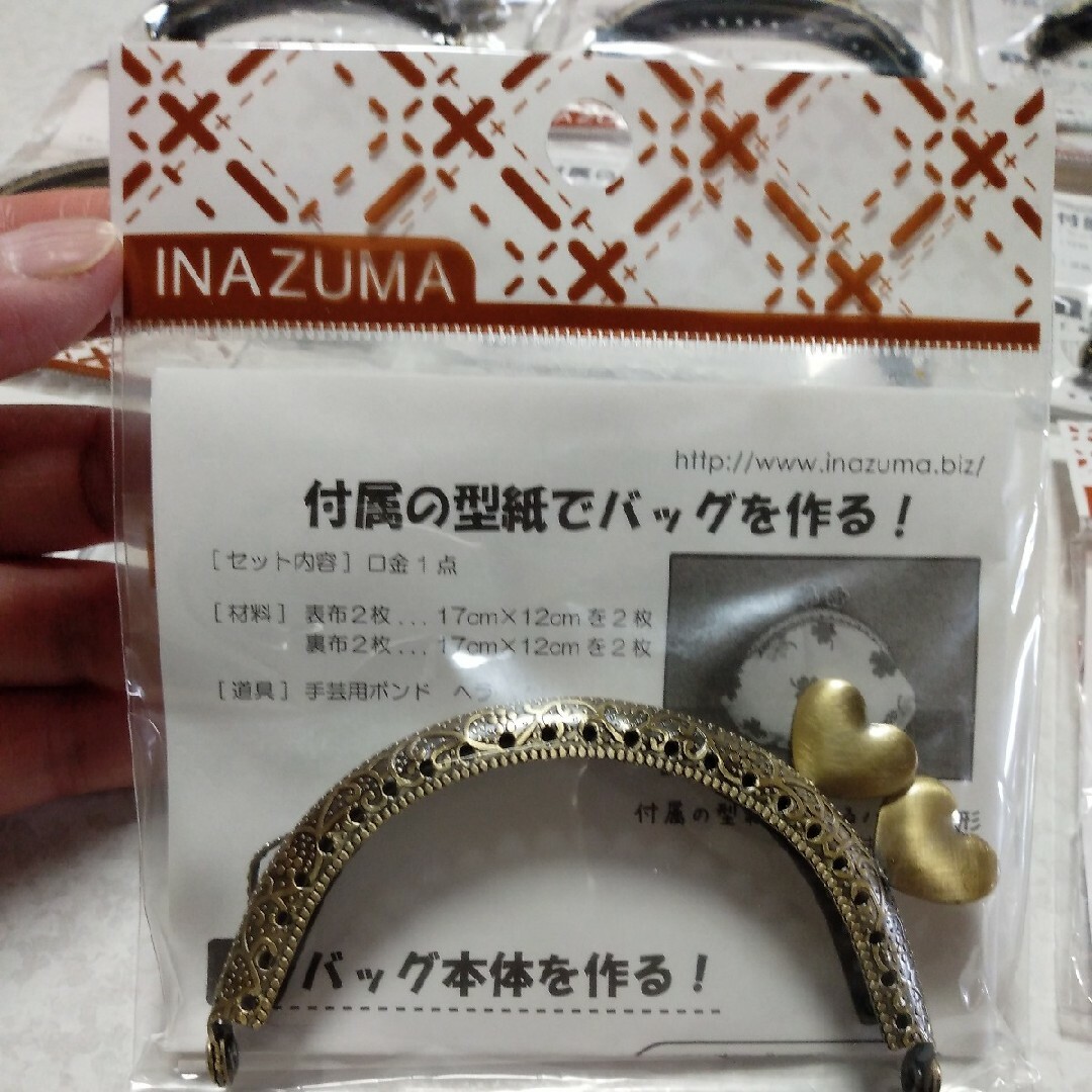 5,717円 廃盤含む イナズマ INAZUMA がま口 櫛型 丸型 ハート ハンドメイドの素材/材料(各種パーツ)の商品写真