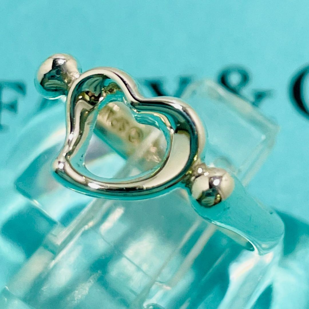 Tiffany & Co.(ティファニー)の希少 ティファニー オープンハート リング シルバー TIFFANY★830 レディースのアクセサリー(リング(指輪))の商品写真