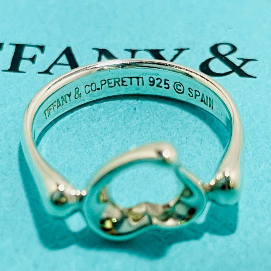 Tiffany & Co.(ティファニー)の希少 ティファニー オープンハート リング シルバー TIFFANY★830 レディースのアクセサリー(リング(指輪))の商品写真