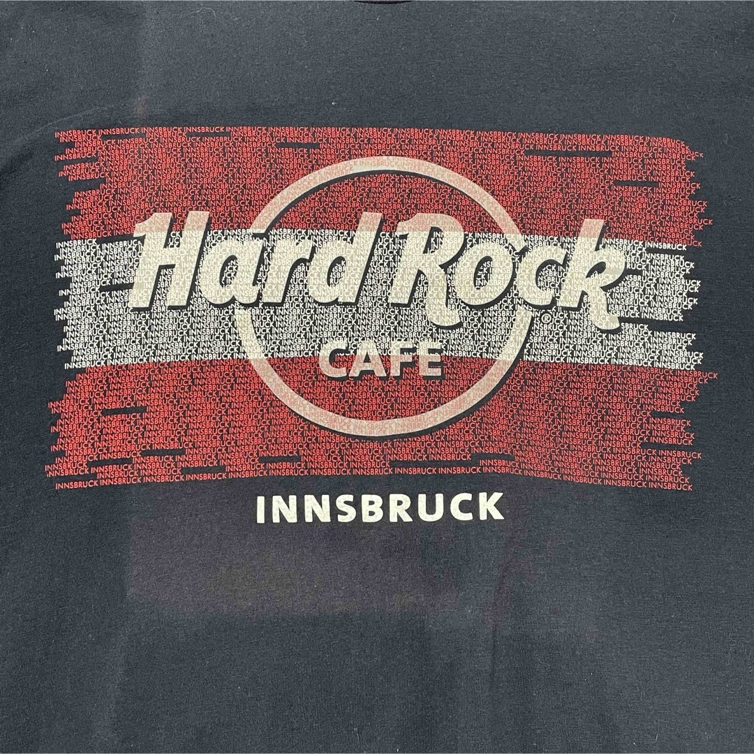 Hard Rock CAFE(ハードロックカフェ)の希少な1着！ハードロックカフェインスブルック オーストリア国旗デザインT(L) メンズのトップス(Tシャツ/カットソー(半袖/袖なし))の商品写真