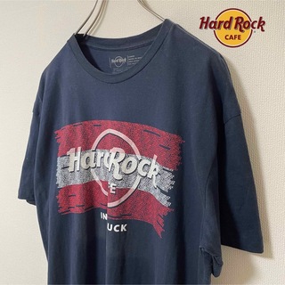 ハードロックカフェ(Hard Rock CAFE)の希少な1着！ハードロックカフェインスブルック オーストリア国旗デザインT(L)(Tシャツ/カットソー(半袖/袖なし))