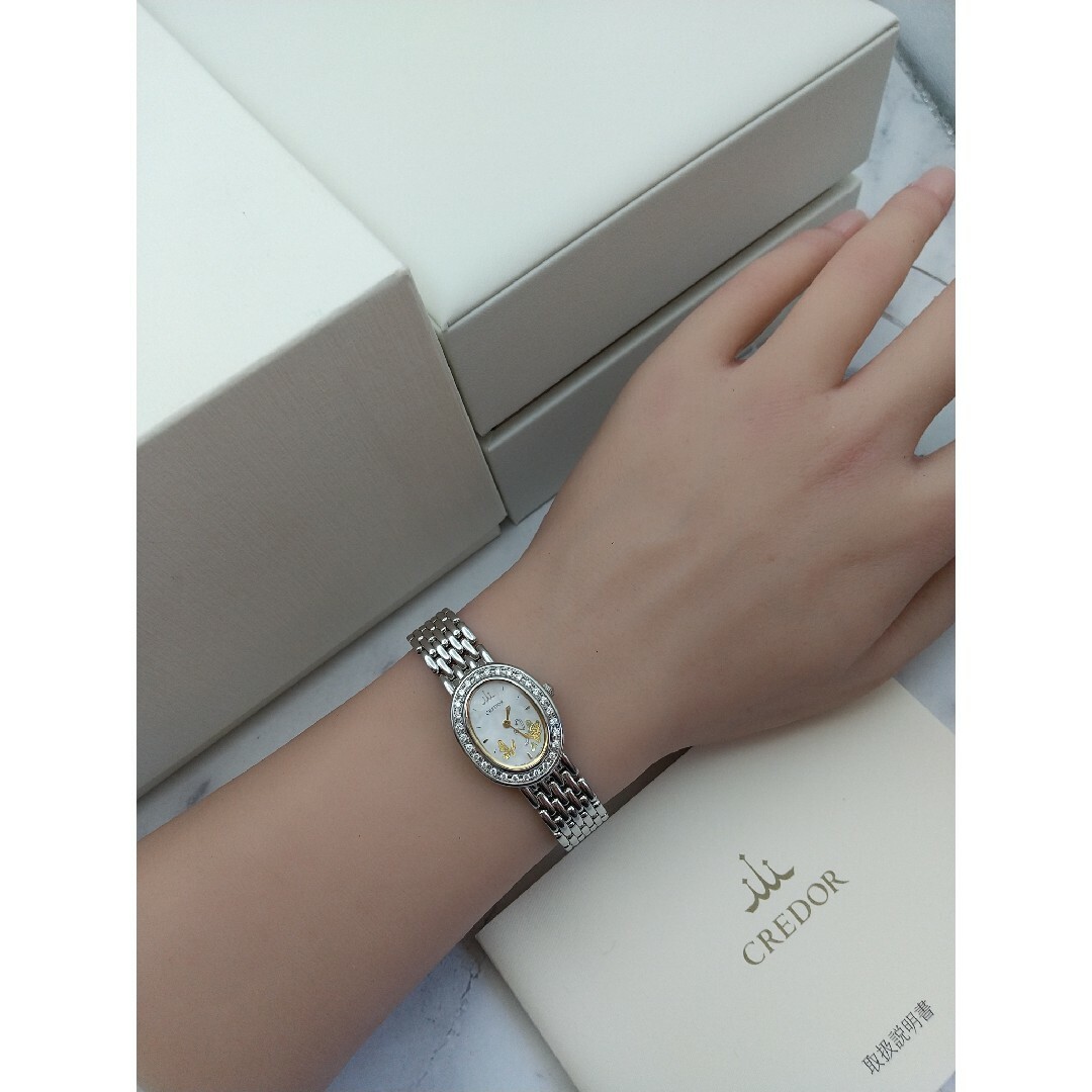 CREDOR(クレドール)のクレドールシグノ GSTE853 限定200本 P28ダイヤモンド ピクウェ レディースのファッション小物(腕時計)の商品写真