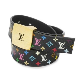 ルイヴィトン(LOUIS VUITTON)の★SALE 【4gd3913】ルイヴィトン ベルト/モノグラム・マルチカラー/サンチュール LVカット/M6890/ノワール【中古】レディース(ベルト)