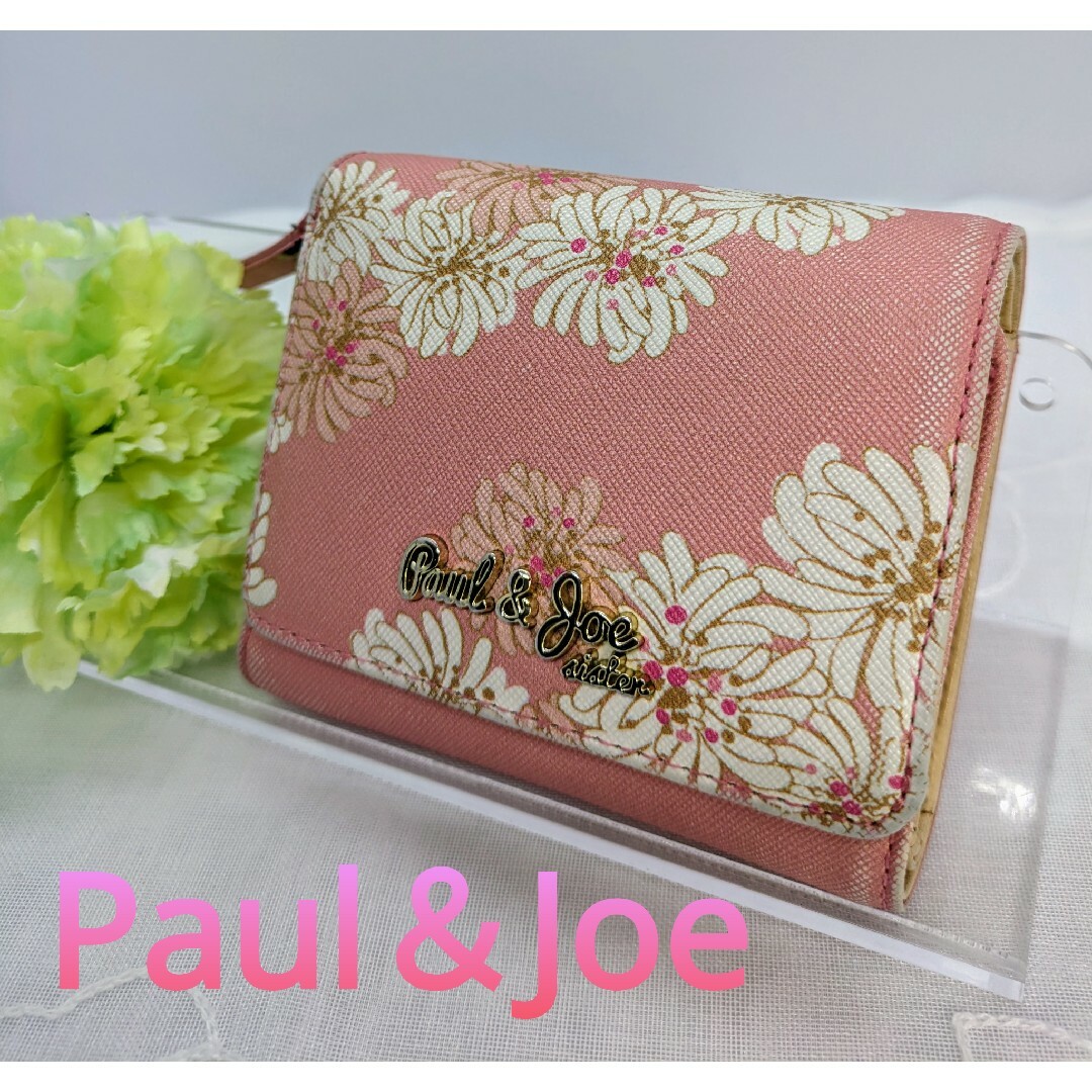 PAUL & JOE(ポールアンドジョー)のポール＆ジョ−　三つ折り財布　花柄　Paul＆Joe コンパクト レディースのファッション小物(財布)の商品写真