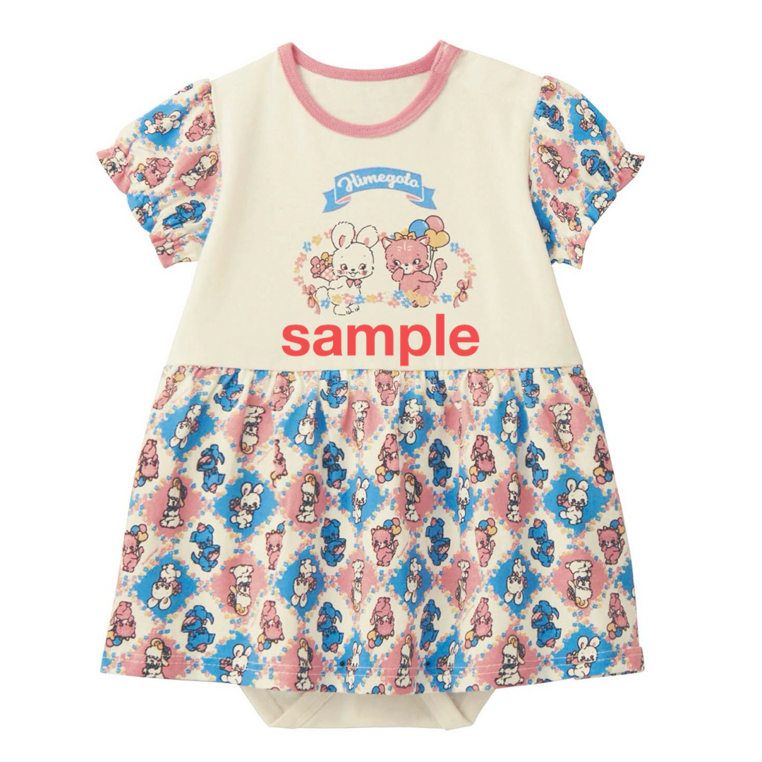 SWIMMER(スイマー)のswimmer×ベルメゾン 90cm 半袖 ロンパース ワンピース キッズ/ベビー/マタニティのキッズ服女の子用(90cm~)(ワンピース)の商品写真