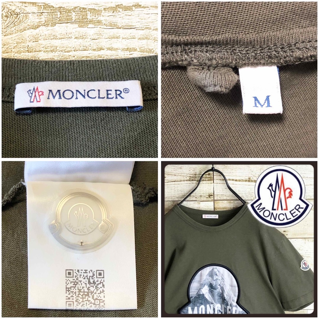 MONCLER(モンクレール)のMONCLER モンクレール tシャツ ビック刺繍ロゴ入り 美品 メンズのトップス(Tシャツ/カットソー(半袖/袖なし))の商品写真