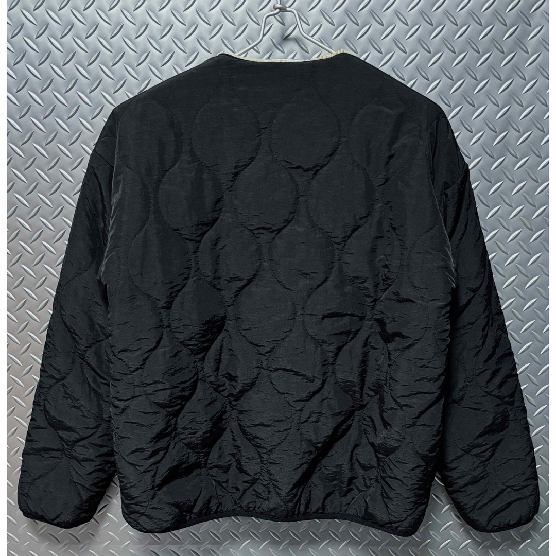 VINTAGE(ヴィンテージ)のボアブルゾン リバーシブル ノーカラー ヴィンテージ古着 ゆるだぼ M レディースのジャケット/アウター(ブルゾン)の商品写真
