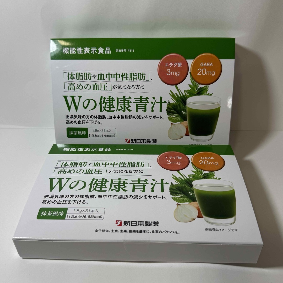 Shinnihonseiyaku(シンニホンセイヤク)の新日本製薬 Wの健康青汁 食品/飲料/酒の健康食品(青汁/ケール加工食品)の商品写真