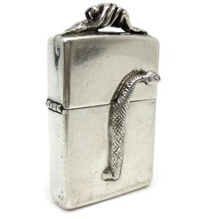 ZIPPO - ジッポー ZIPPO 80s スターリングシルバー 立体 スネーク ライター