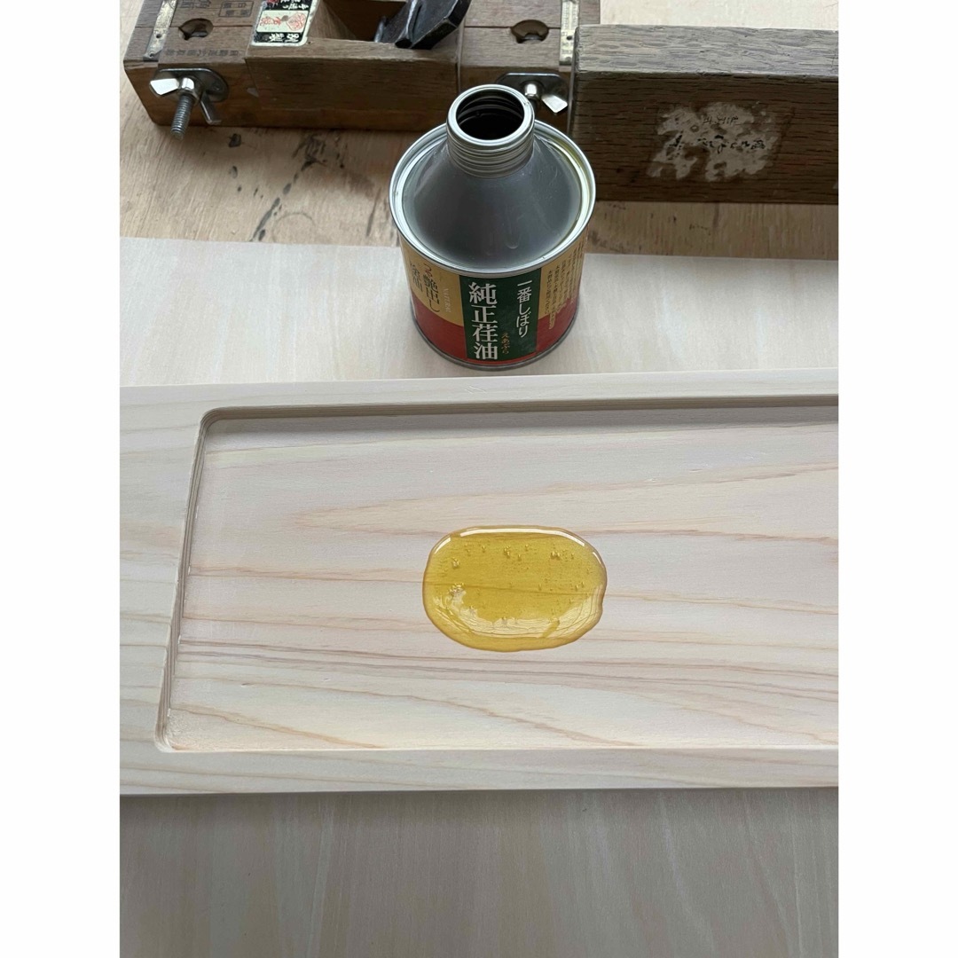 木製トレー　桧　ヒノキ　無垢材　無節 ハンドメイドのインテリア/家具(インテリア雑貨)の商品写真