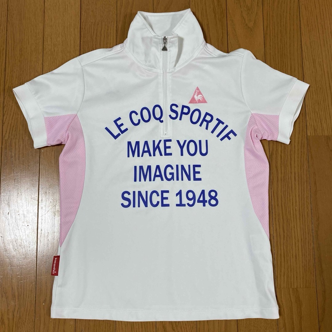 le coq sportif(ルコックスポルティフ)のルコックゴルフコレクション　半袖ゴルフシャツ　L レディースゴルフウェア スポーツ/アウトドアのゴルフ(ウエア)の商品写真