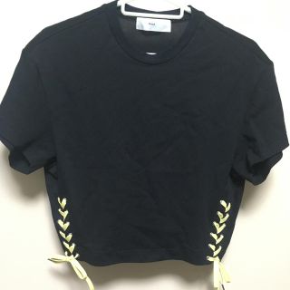 トーガ(TOGA)のTOGA PULLAのレースアップTシャツ(Tシャツ(半袖/袖なし))