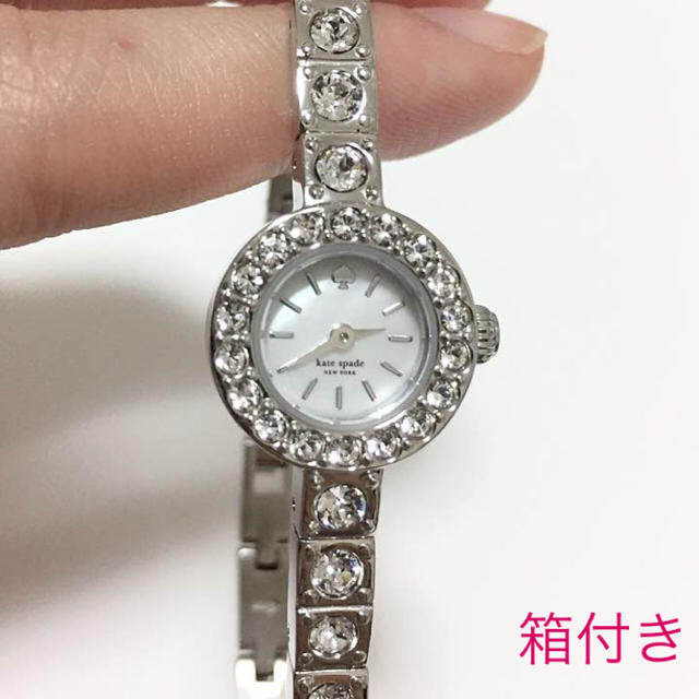 美品✨ケイトスペード ブレスレット 腕時計 レディース ホワイトシェル デイジー時計