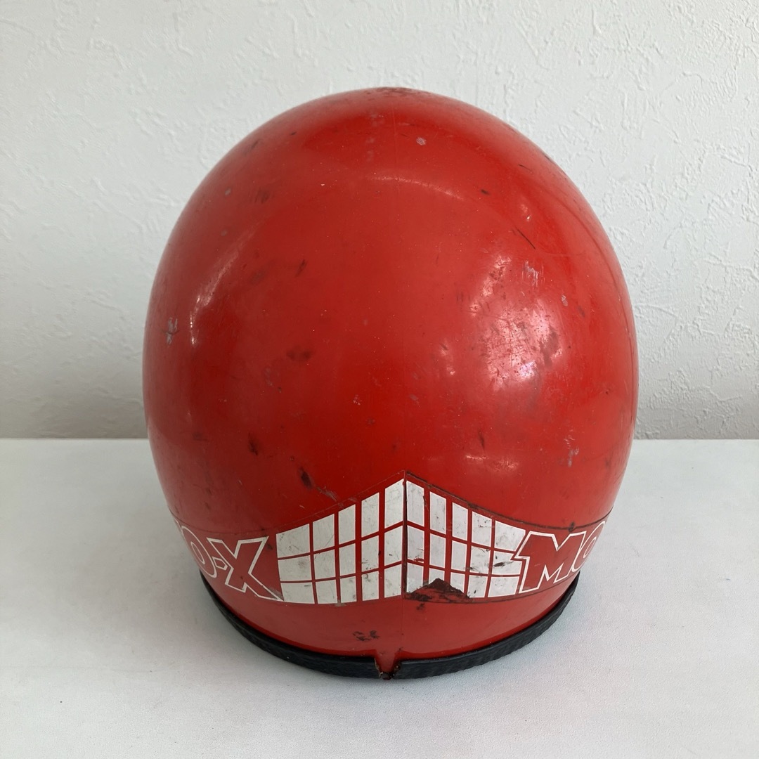 griffin ビンテージヘルメット　Sサイズ　赤色　モトクロス　MOTO-X 自動車/バイクのバイク(ヘルメット/シールド)の商品写真