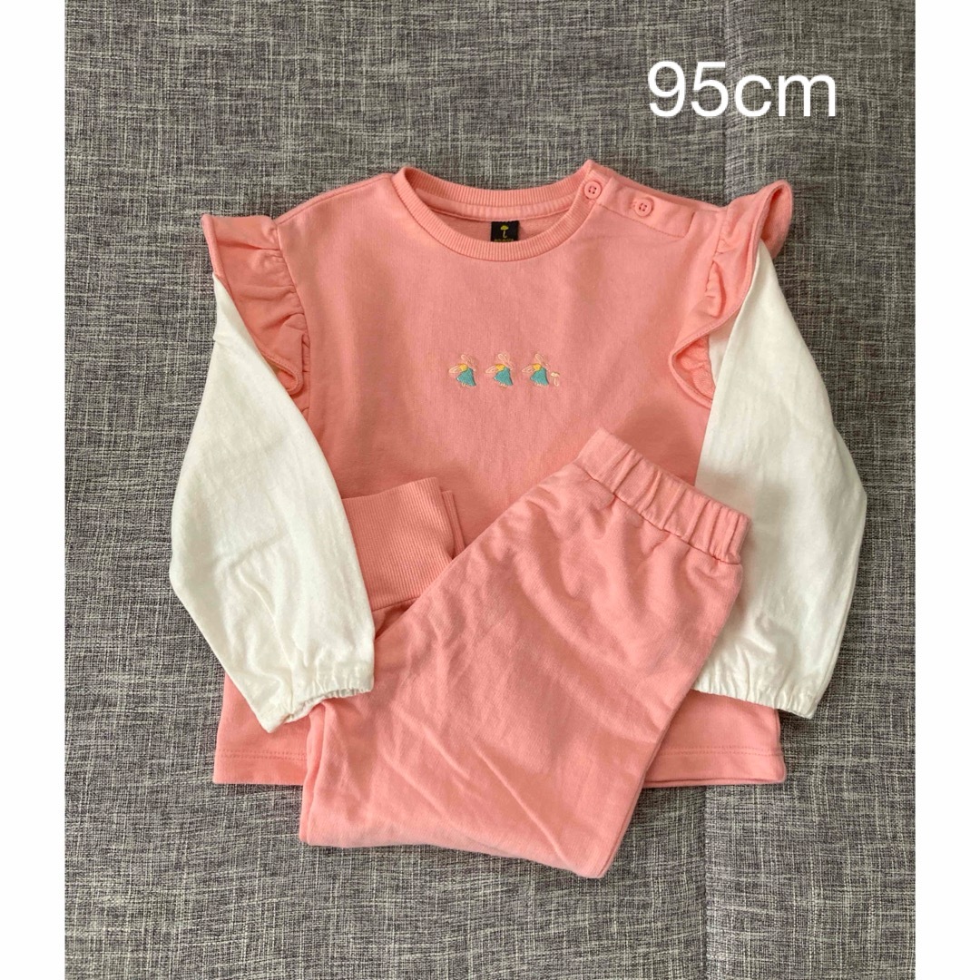 moimoln(モイモルン)の95cmモイモルンセットアップ女の子 キッズ/ベビー/マタニティのキッズ服女の子用(90cm~)(Tシャツ/カットソー)の商品写真