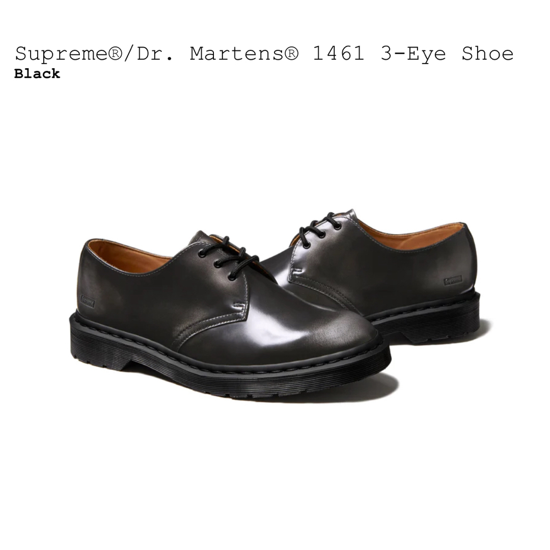 Supreme(シュプリーム)のSupreme × Dr.Martens 1461 3 Eye Shoe us9 メンズの靴/シューズ(ブーツ)の商品写真