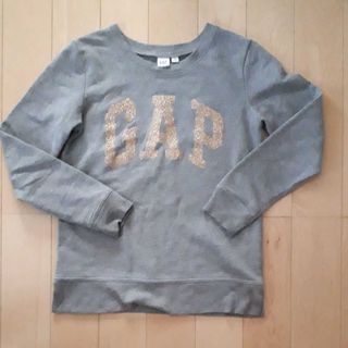 ギャップ(GAP)のGap　トレーナー　グレー　140　XS   薄手　裏起毛(Tシャツ/カットソー)