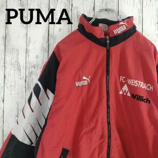 プーマ(PUMA)の90sプーマ　1点物　ナイロンジャケット　刺繍ロゴ　太アーム　（894）(ナイロンジャケット)