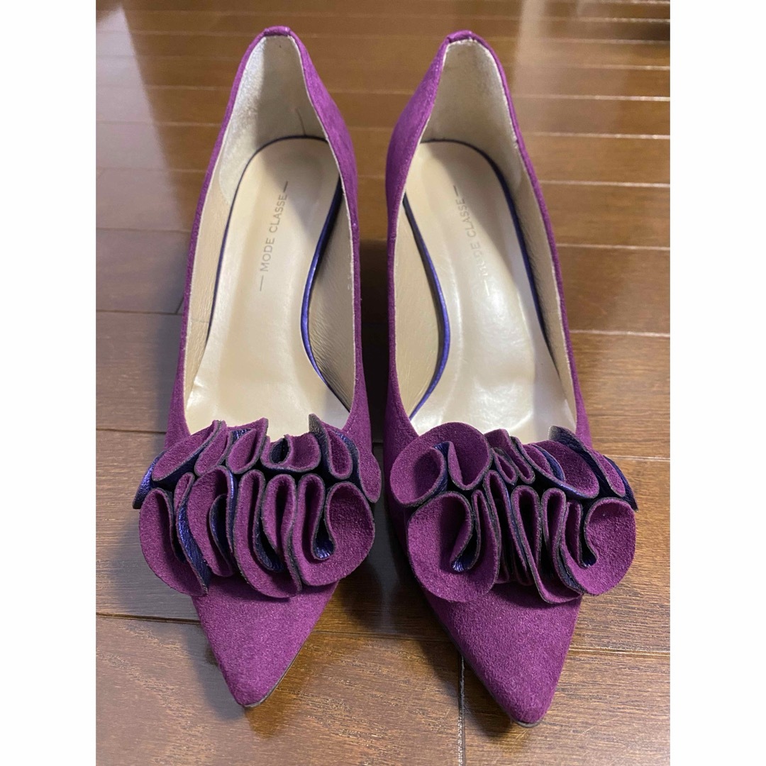 ハイヒール　紫　パープル　23センチ　日本製 レディースの靴/シューズ(ハイヒール/パンプス)の商品写真
