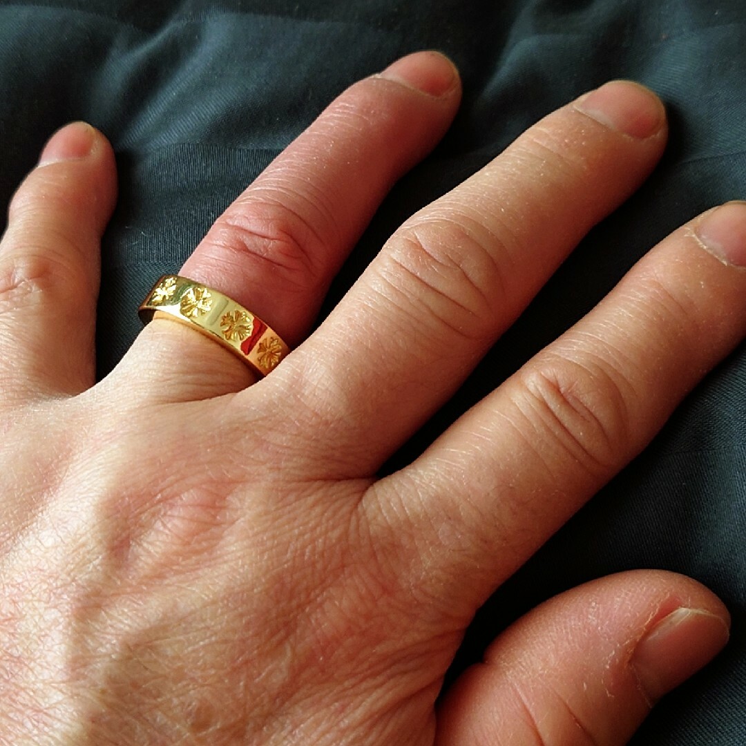 ゴールド  スペーサー  リング メンズのアクセサリー(リング(指輪))の商品写真