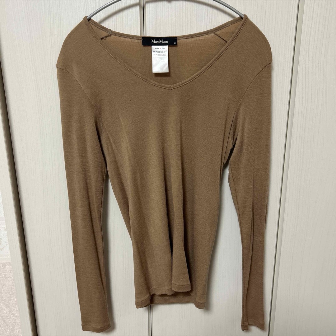 Max Mara(マックスマーラ)のMaxMara キャメル ニット 薄手 レディースのトップス(ニット/セーター)の商品写真