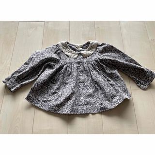 little cotton clothes 花柄ブラウス　2-3y(ブラウス)