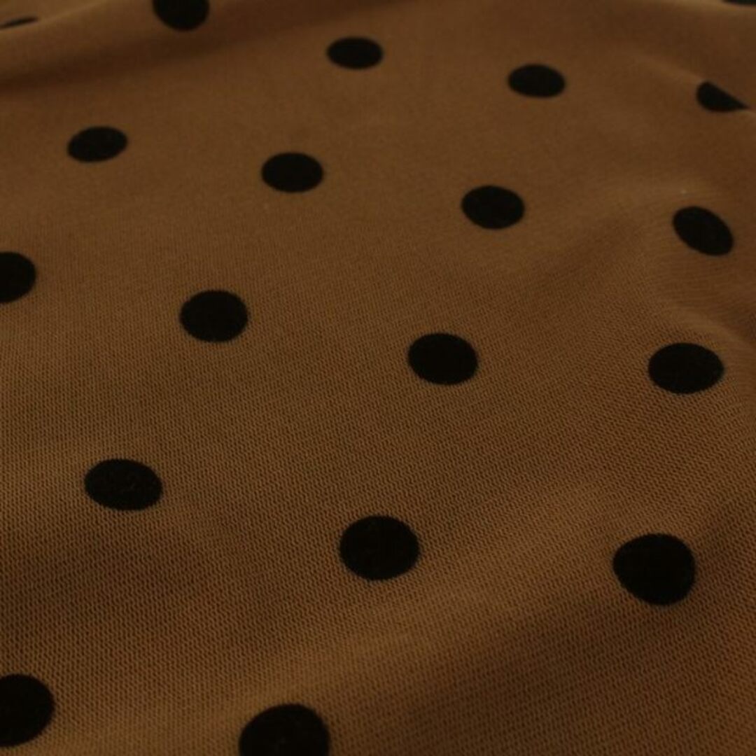 MACKINTOSH PHILOSOPHY(マッキントッシュフィロソフィー)のマッキントッシュフィロソフィー 19SS ニット カットソー 半袖 38 茶 黒 レディースのトップス(ニット/セーター)の商品写真