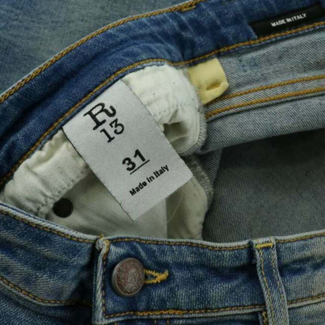R13(アールサーティーン)のR13 Boy Skinny デニムパンツ ジーンズ ダメージ加工 31 メンズのパンツ(デニム/ジーンズ)の商品写真