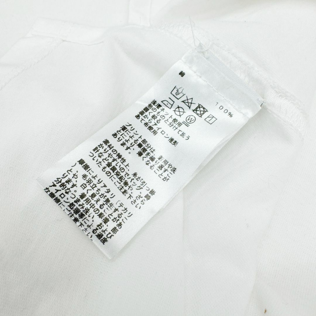 Hermes(エルメス)のHERMES エルメス Tシャツ CHEVAUX EN SYME 3Dプリント 半袖Tシャツ コットン メンズ サイズM 半袖 エンボス ホワイト レディースのトップス(Tシャツ(半袖/袖なし))の商品写真