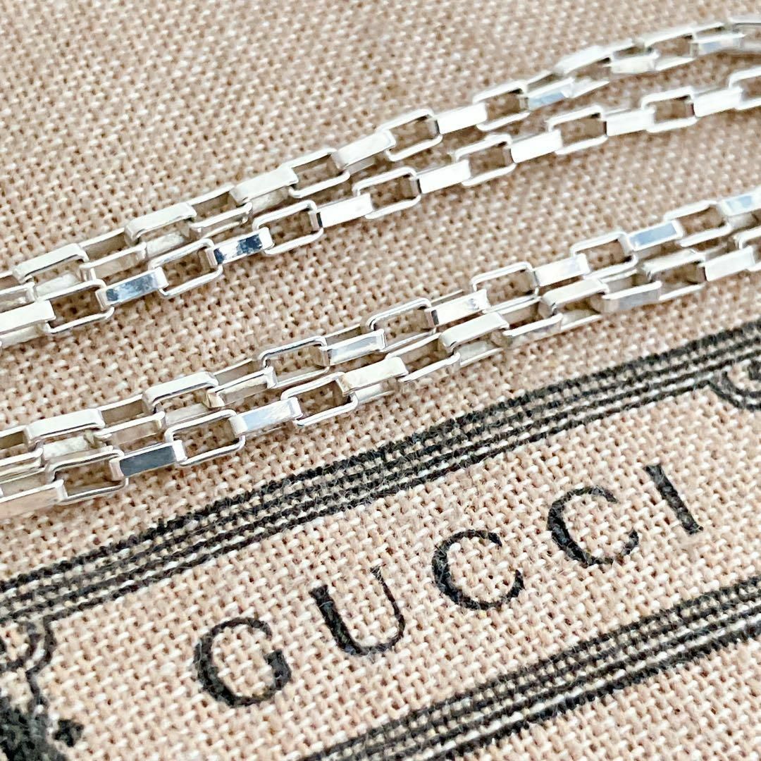 Gucci(グッチ)の【洗浄済】グッチ GUCCI 925 ネックレス シルバー レディース OT17 レディースのアクセサリー(ネックレス)の商品写真