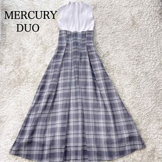 美品✨️MERCURYDUO ドッキングレースアップワンピース ロング M