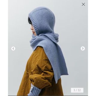 ユナイテッドアローズ(UNITED ARROWS)のCITEN リブニットアームウォーマー　フードツキニットストール(マフラー/ショール)