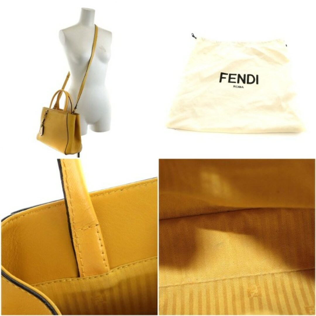 FENDI(フェンディ)のフェンディ プチトゥージュール ハンドバッグ ショルダーバッグ 2way 黄 レディースのバッグ(ショルダーバッグ)の商品写真