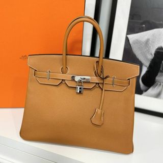 エルメス(Hermes)のHERMES エルメス バーキン35 ヴォーエプソン ブラウン系(ハンドバッグ)