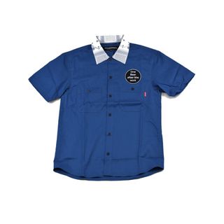 ローリングクレイドル(ROLLING CRADLE)のROLLING CRADLE CYCLO-TIGER WORK SHIRT 青(Tシャツ/カットソー(半袖/袖なし))