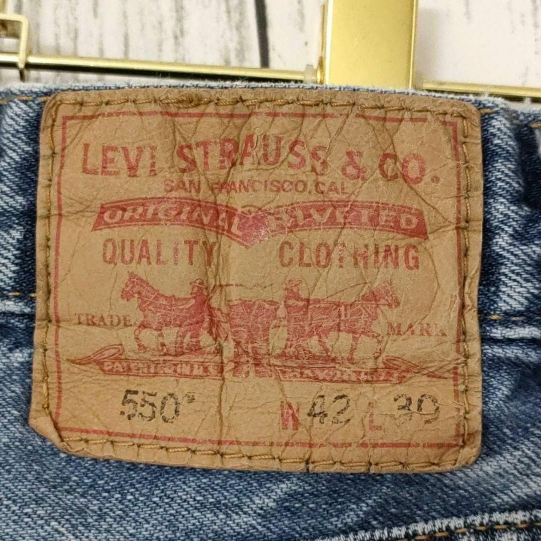 Levi's(リーバイス)のリーバイス550バギーワイドデニムパンツUSA古着W42L30（770） メンズのパンツ(デニム/ジーンズ)の商品写真