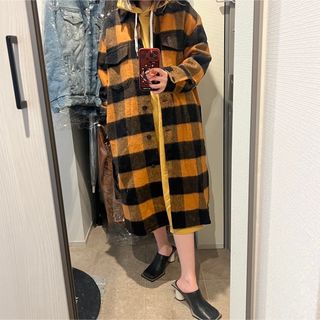 MM6 - MM6 Maison Margiela オーバーサイズ ベルト付ツイル コートの MM6 - MM6 Maison Margiela オーバーサイズ ベルト付ツイル コートの
