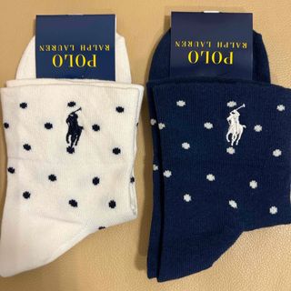 ポロラルフローレン(POLO RALPH LAUREN)の限定品‼️新品　女性　ポロラルフローレン　綿ソックス2足組　送料無料(ソックス)