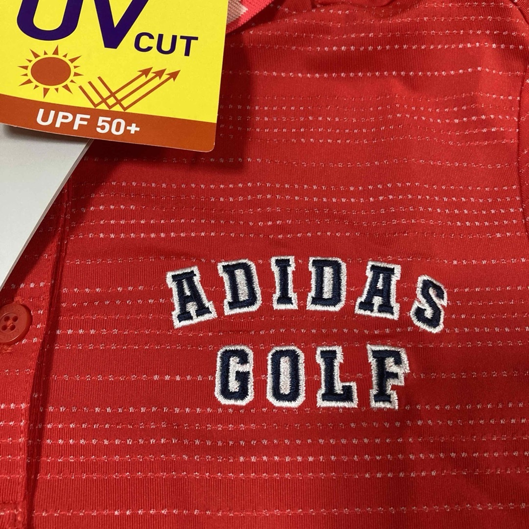 adidas(アディダス)のアディダス　半袖ゴルフシャツ　M レディースゴルフウェア　半袖シャツ　UV 速乾 スポーツ/アウトドアのゴルフ(ウエア)の商品写真