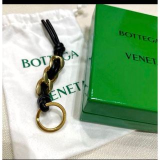 ボッテガヴェネタ(Bottega Veneta)のボッテガ キーリング BOTTEGA VENETA レザーチェーン 正規品(キーケース)