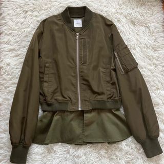 Ameri VINTAGE - ameri vintage  フレアドッキングMA-1 2way カーキ色