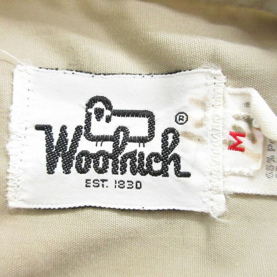 WOOLRICH(ウールリッチ)のL★古着 ウールリッチ WOOLRICH 半袖 ワーク シャツ メンズ 80年代 80s ベージュ カーキ 24mar08 中古 トップス メンズのトップス(シャツ)の商品写真